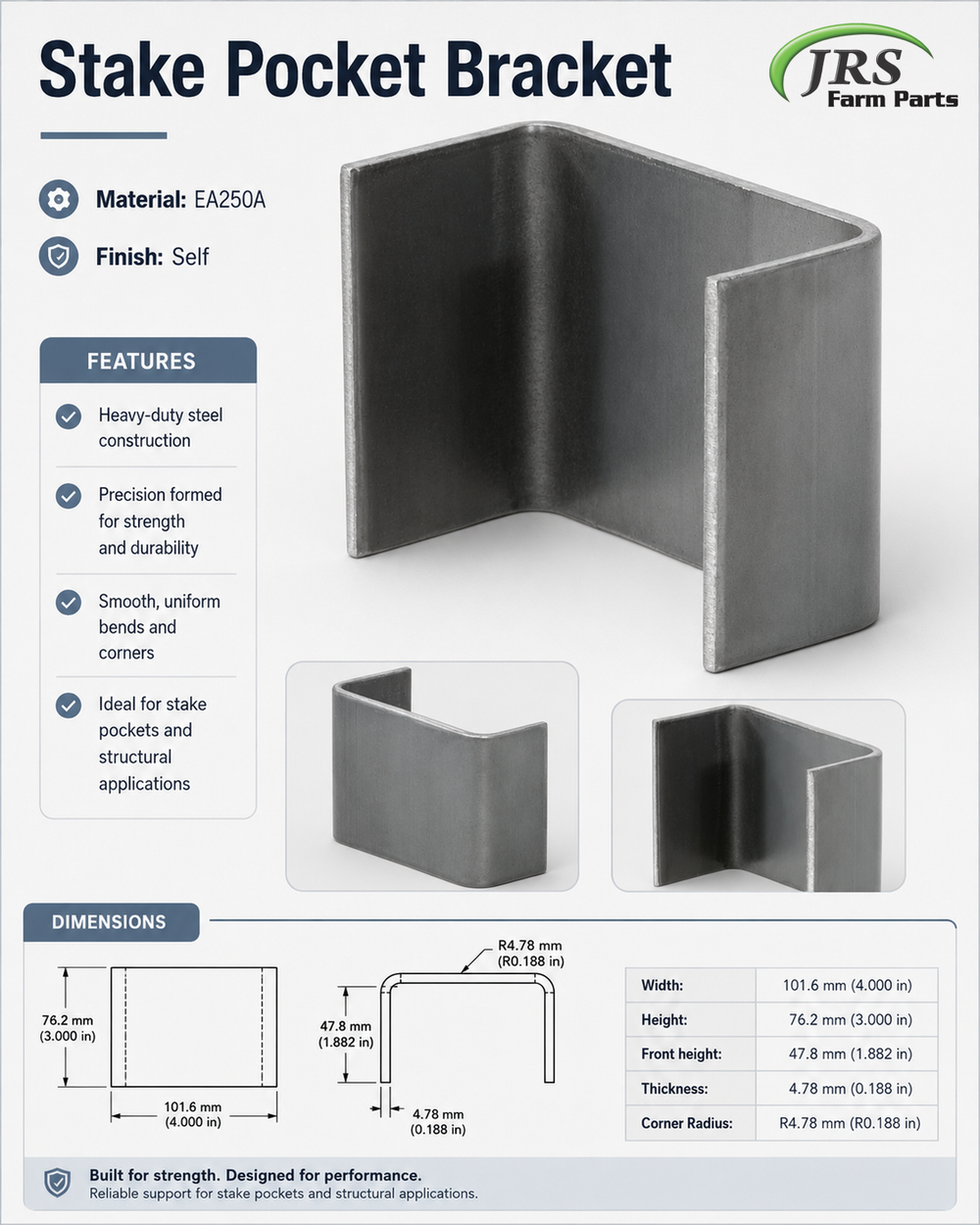 Stake Pocket Bracket